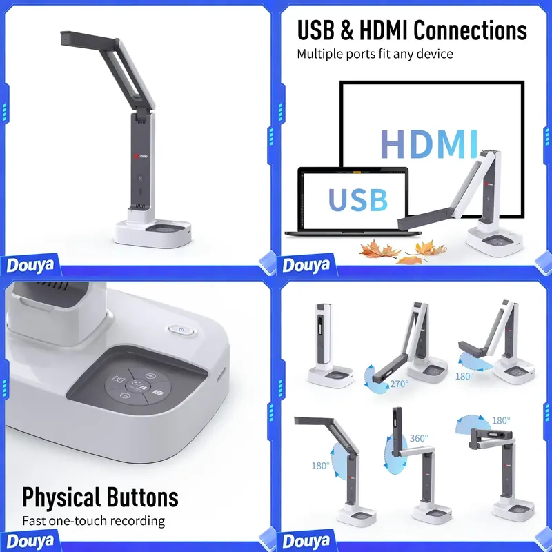 Document Camera Visualizer - JOYUSING Cámara de Documentos y Cámara
