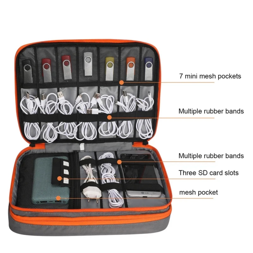 Bolsa organizadora de accesori - Electronics Gadgets Bag reseña y precio
