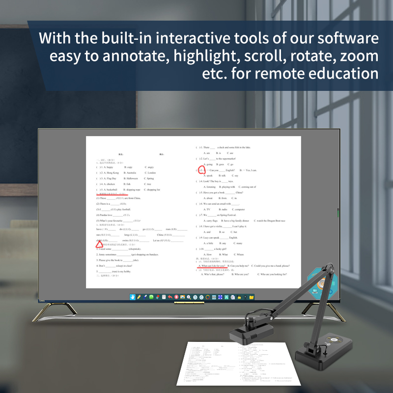 Presentador visual digital 4K  - Document Camera Visualizer reseña y precio
